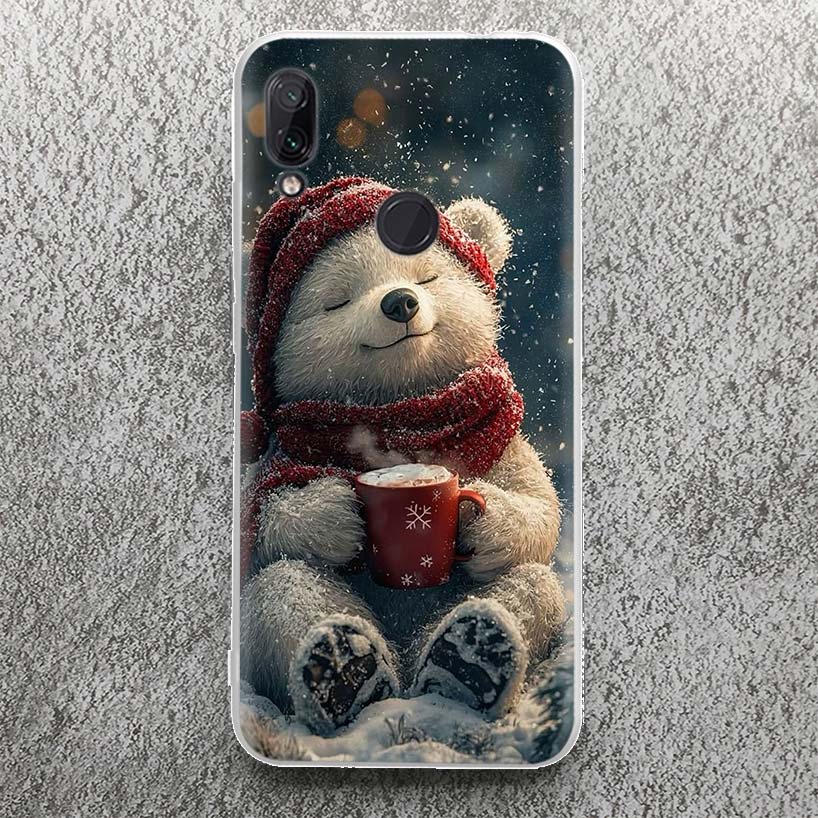 Animal Brown Cute Bear Case for Xiaomi Redmi 14C 13C 12C 13 12 Phone Shell 10C 10A 10 9A 9C 9T 9 8A 8 7A 7 6A 6 Pro 12 12C 10 10