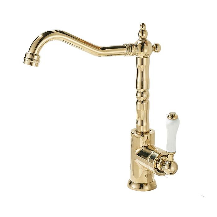 Bathroom basin faucet household washbasin sink hot and cold anti-splash faucet gold color EL6118G