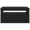 TV Cabinet Black Oak Effect 75 x 35 x 40 cm Engineered Wood