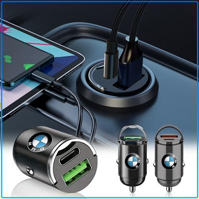 Micro Car Quick Charger Vehicle Cigarette Lighter Convert Plug Car Accessories For BMW M Performance 1 3 5 7 Series M3 M4 M5 M6 X1 X3 X5 X6 X7 E30 E34