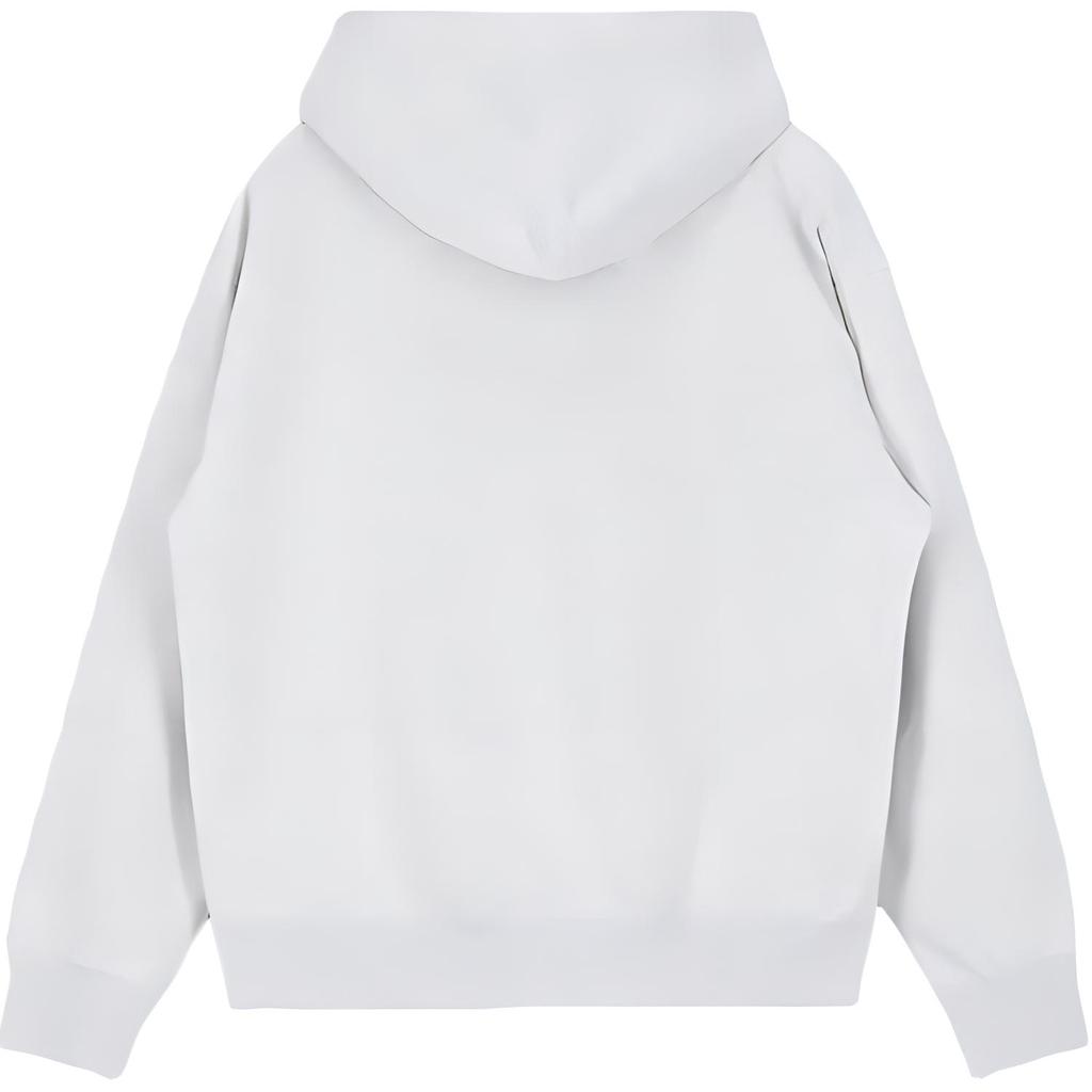 Nike Logo Zip-Up Hoodie Solid Color Jacket Men jackets White DR0404-051
