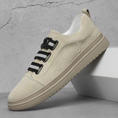 Men Casual Shoes Fashion Suede Leather Flat Solid Mens Sneakers Walking Shoes Outdoor Breathable Comfortble Luxury Men's Shoes