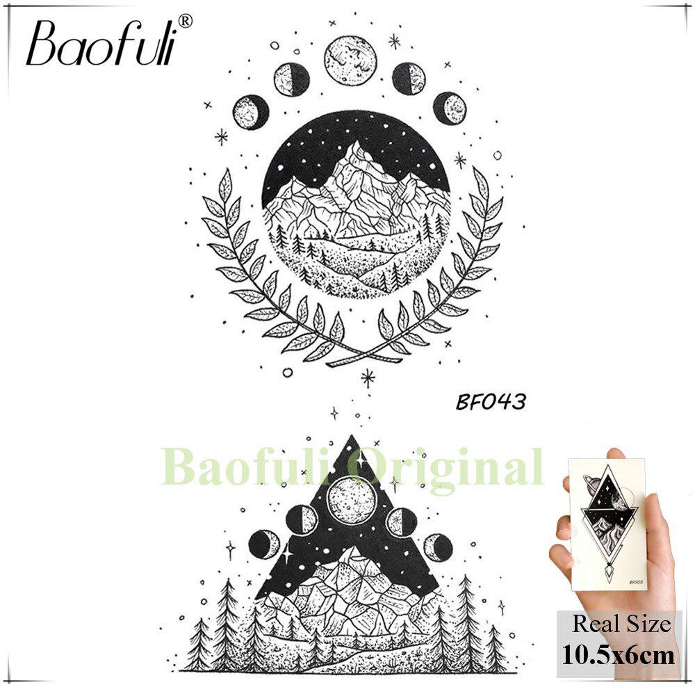 1PC Aquarell Kolibri Zweig Temporäre Tattoo Aufkleber Wasserdichte Arm Hals Gefälschte Tatoos