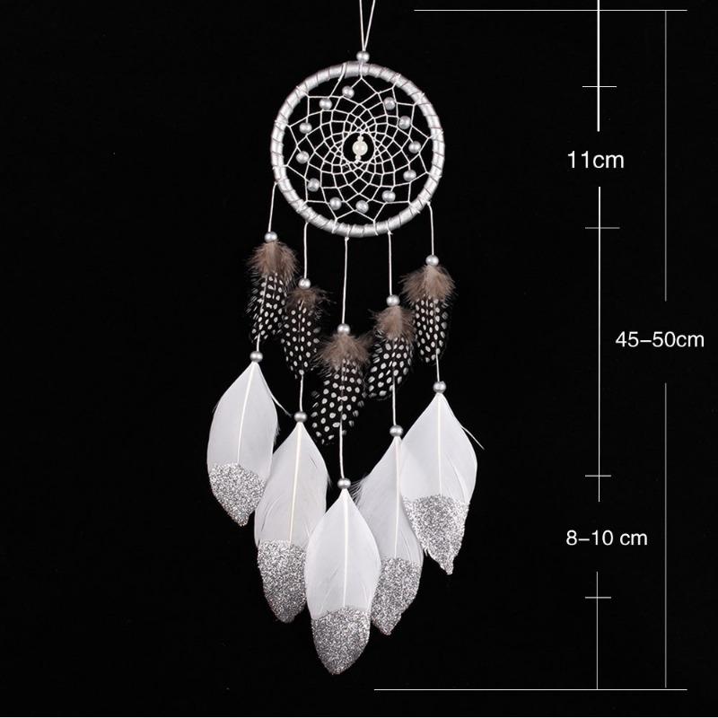 Dreamcatcher Onion Powder Goose Feather Dreamcatcher Homestay Wall Decoration Hanging Decoration Dreamcatcher Dream Catcher