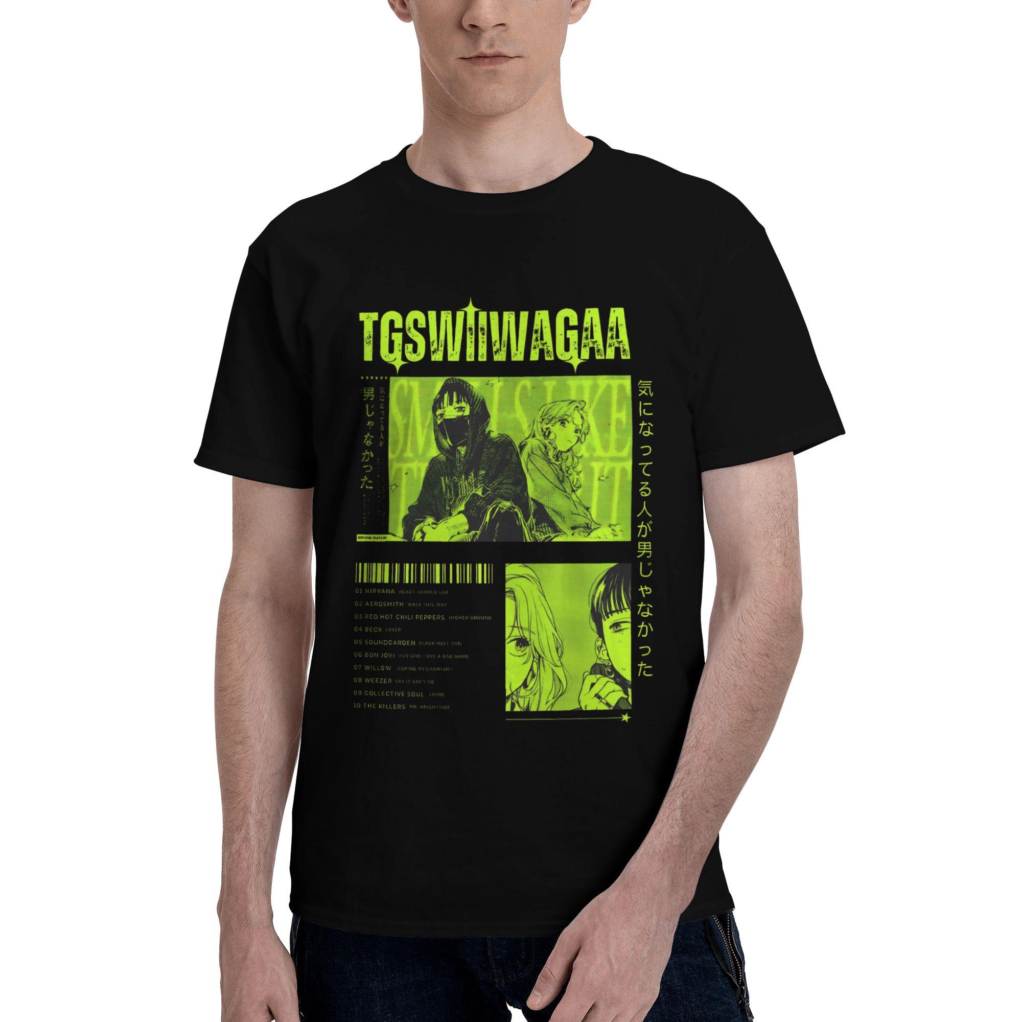 

Men Women He Guy She Was Interested in Wasn t a Guy at All Manga T Shirts Cotton Tops Funny Tee Shirt Plus Size T-Shirts 4XL