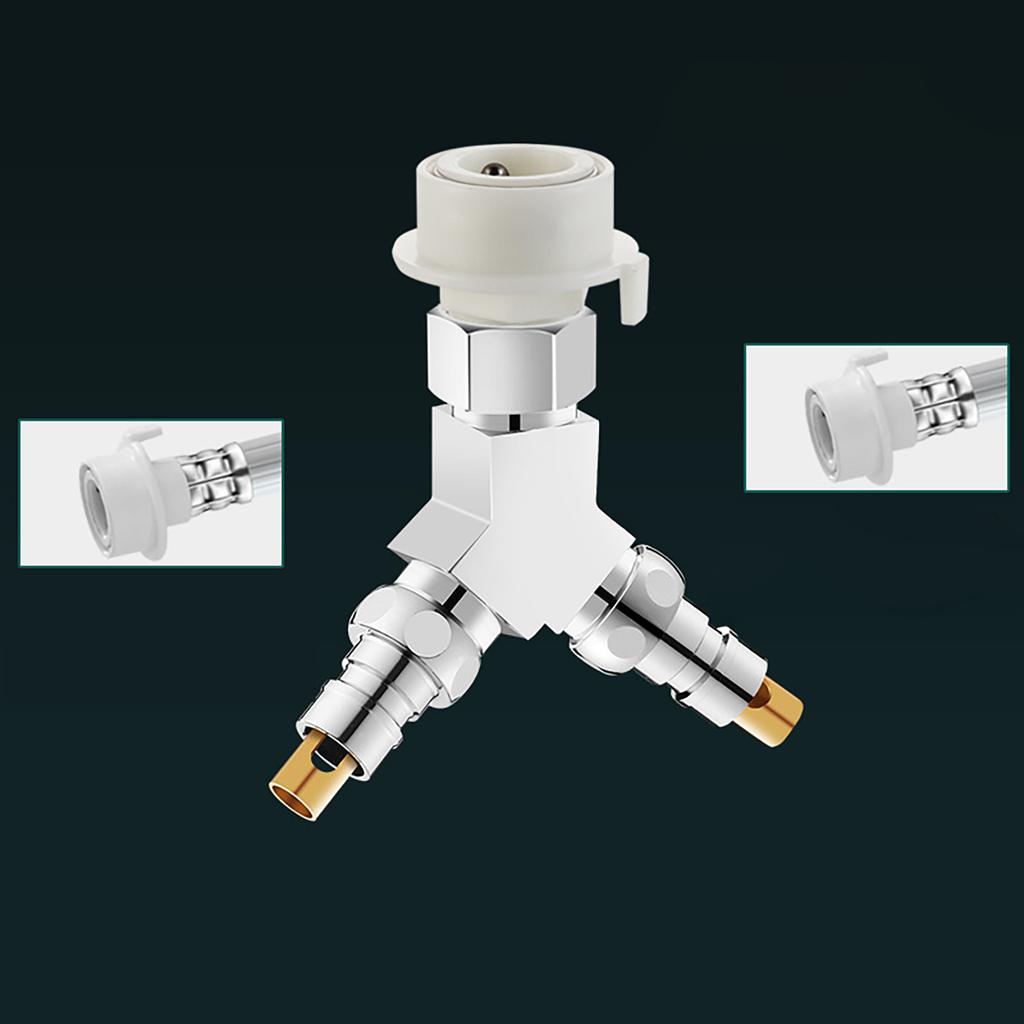 Three Way Water Diverter Valve One Inlet Two Outlet Connector Pipe Fittings 3 Way Water Separator Valve Simple Installs