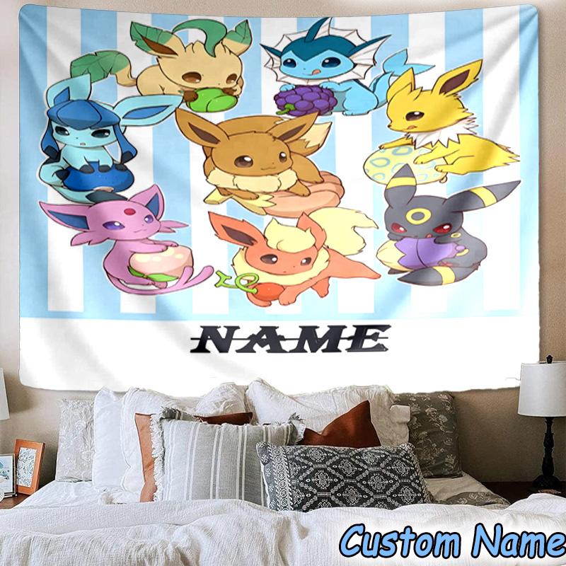 Custom Name Tapestry Pika Tapestry, Unique Design Tapestry, Suitable for Bedroom,Livingroom, Playroom,Heartwarming Fan Holiday Gifts