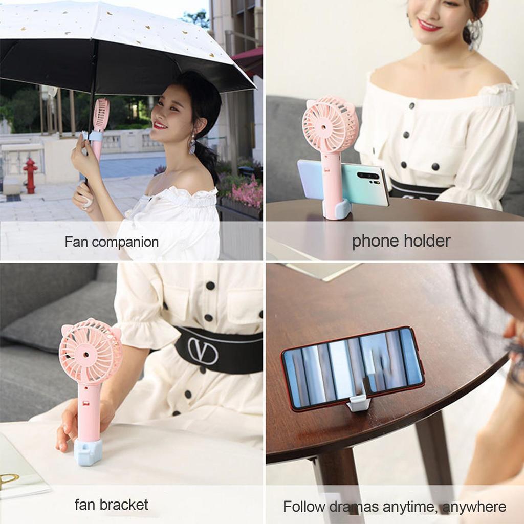 Handheld Personal Fan Holder Cooler Fan Holder For Parasol Portable Personal Spray Water Mist Fan Clip For Traveling Hiking