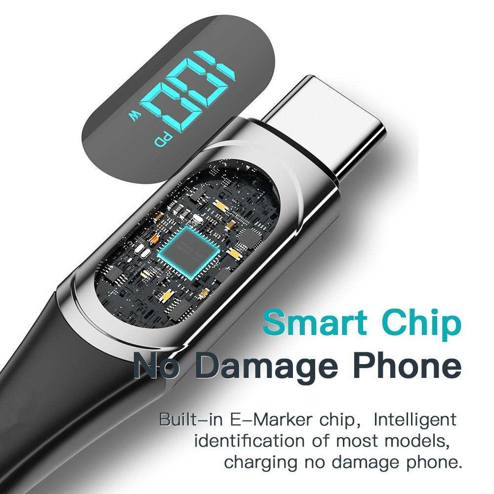 Type C to Type C 100W PD Fast Charging Cable Display Cable  1m