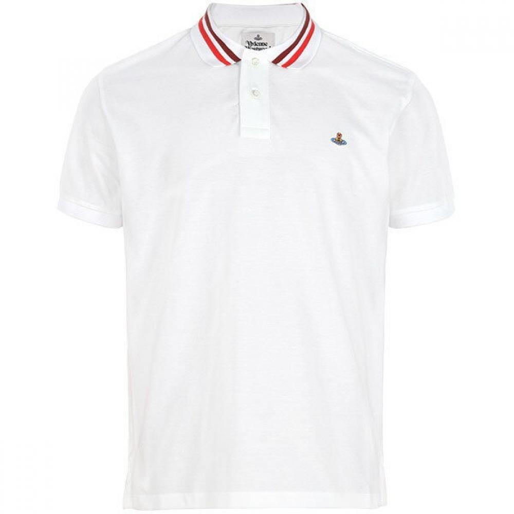 

Vivienne Westwood Luxury 25ss White Orb Classic Polo Shirt 2h01000i J L
