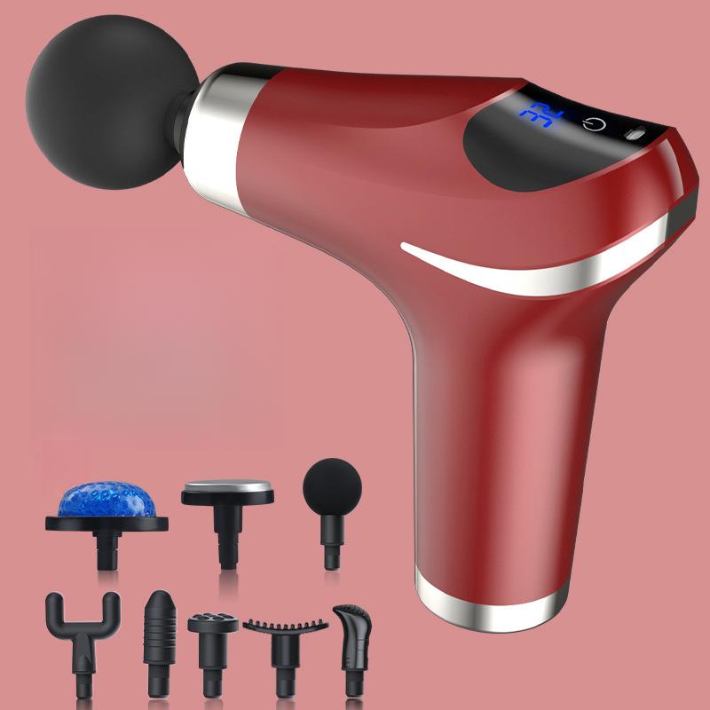 Heating Ice Compress Portable Fascia Gun Muscle Relaxation Massager, Fitness Electric Instrument, Lumbar and Cervical Massager