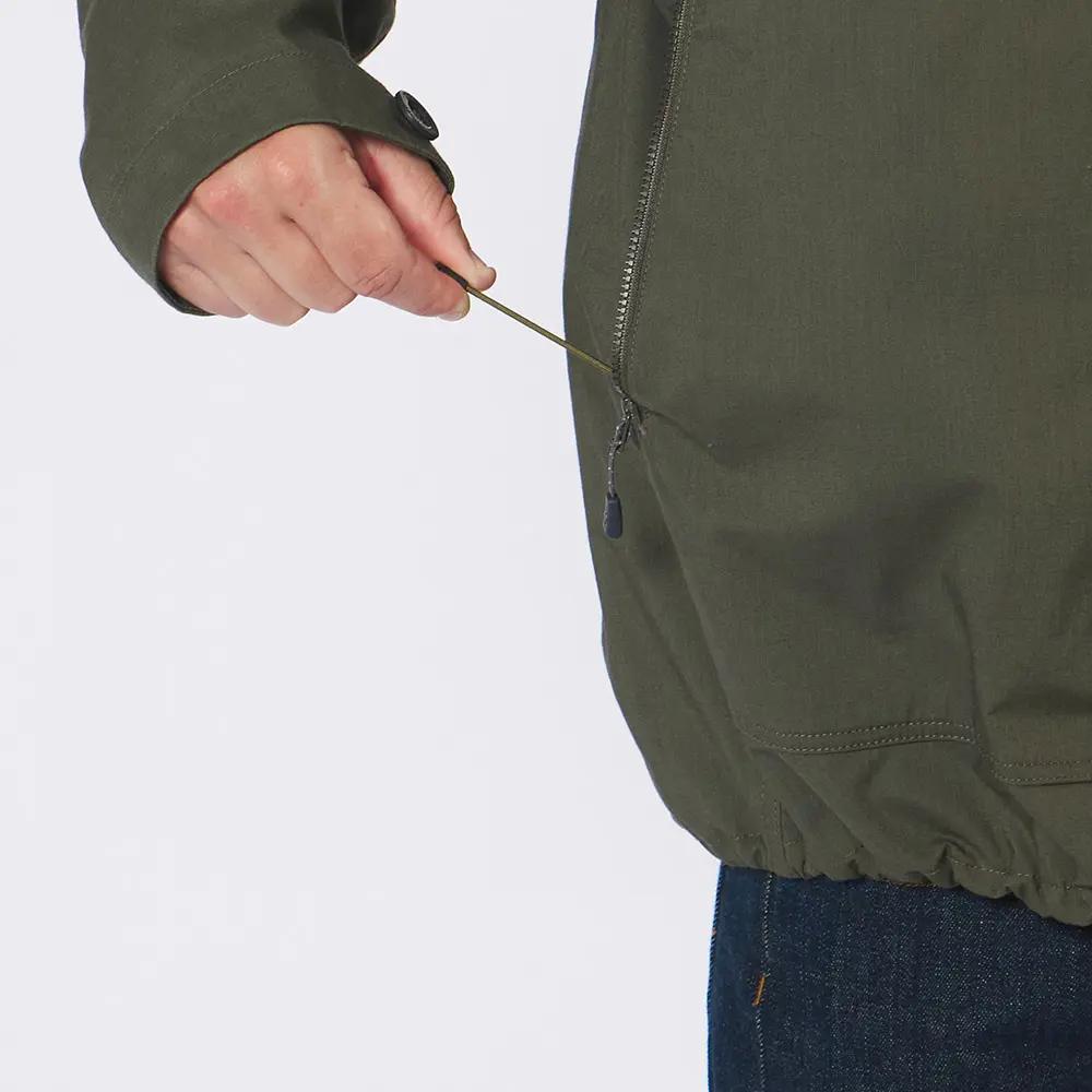 MONTBELL Hooded Thin Loose Zip Long Sleeve Men's Olive