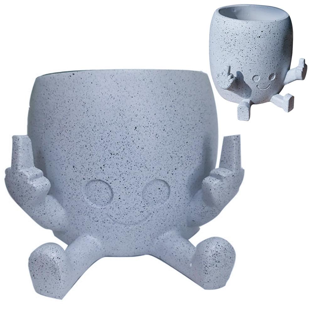 

Middle Finger Mini Table Decoration Cute Little Person Flower Planter Mini Decorative Figurine Pot Creative for Home Garden China Mainland