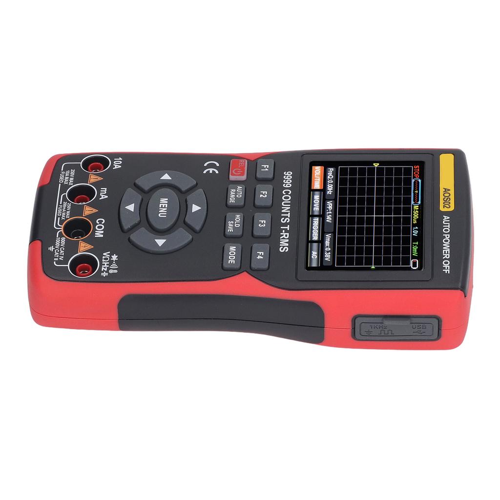Oscilloscope Multimeter 2 In 1 Handheld Portable Oscilloscope Digital Electrical Tester with Dual Fuse
