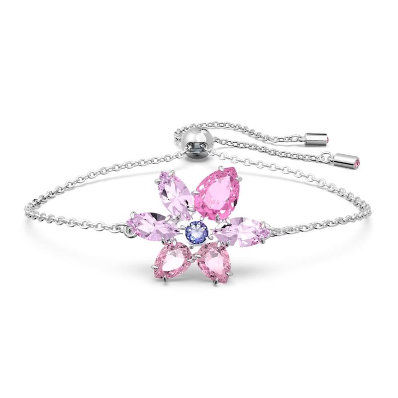 Swarovski Gema Exquisite and Beautiful Bracelet Women s Pink 5658396 красный
