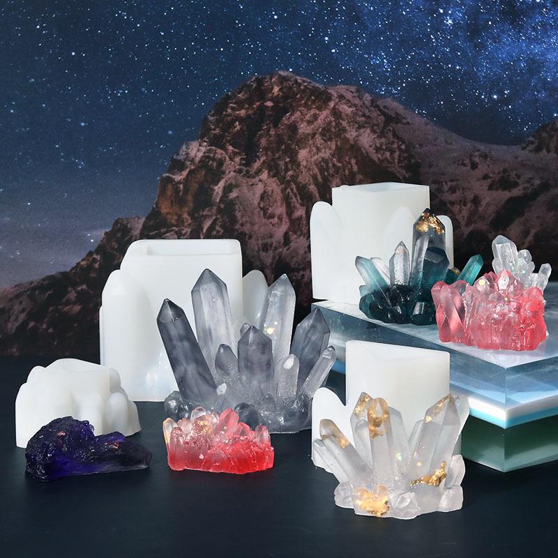Cluster Mold Diy Epoxy Resin Decoration Rockery Icicle Candle Silicone