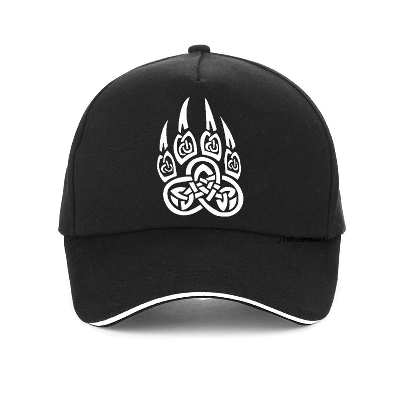 Amuleto Vikingo Eslavo Dios Símbolo Protección Veles Pata de Oso Con Gorra de la Suerte Hombres Mujeres Marca Gorra de Béisbol Vikinga Gorra Hombre Snapback