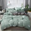 Solstice Home Textile Cyan Cute Cat Kitty Duvet Cover Pillow Case Bed Sheet Boy Kid Teen Girl Bedding Covers Set King Queen Twin