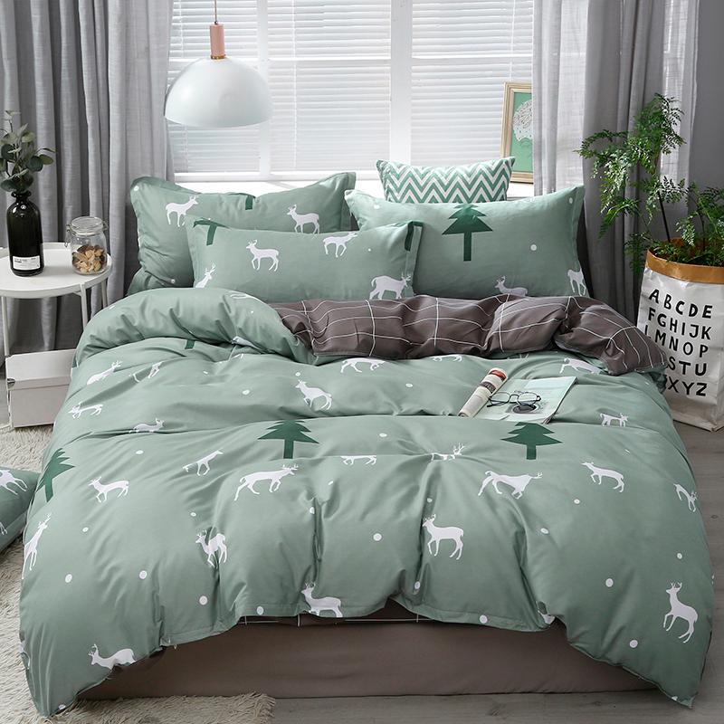 Solstice Home Textile Cyan Cute Cat Kitty Duvet Cover Pillow Case Bed Sheet Boy Kid Teen Girl Bedding Covers Set King Queen Twin