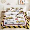 Baufahrzeug Bettwäsche Set Für Jungen Bagger Bettbezug Queen Size Playstation Design Teen Bett Set