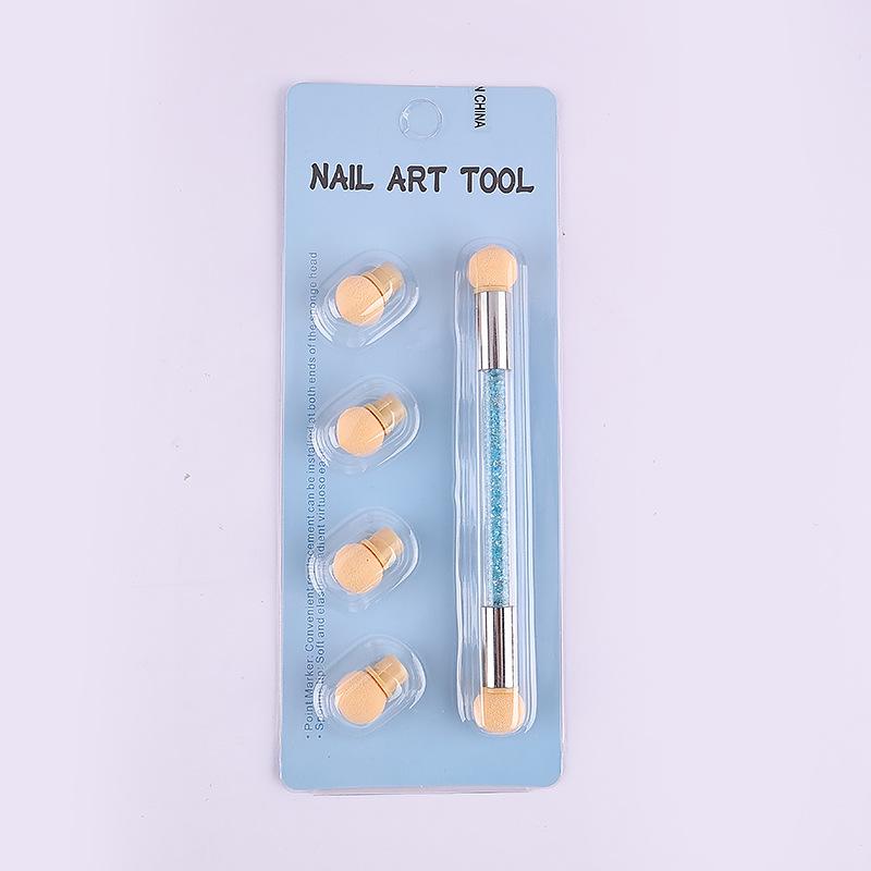 Nail Art Double-Ended Sponge Pen: Gradient, Blending, Dotting & Stippling Tool for Nail Artists