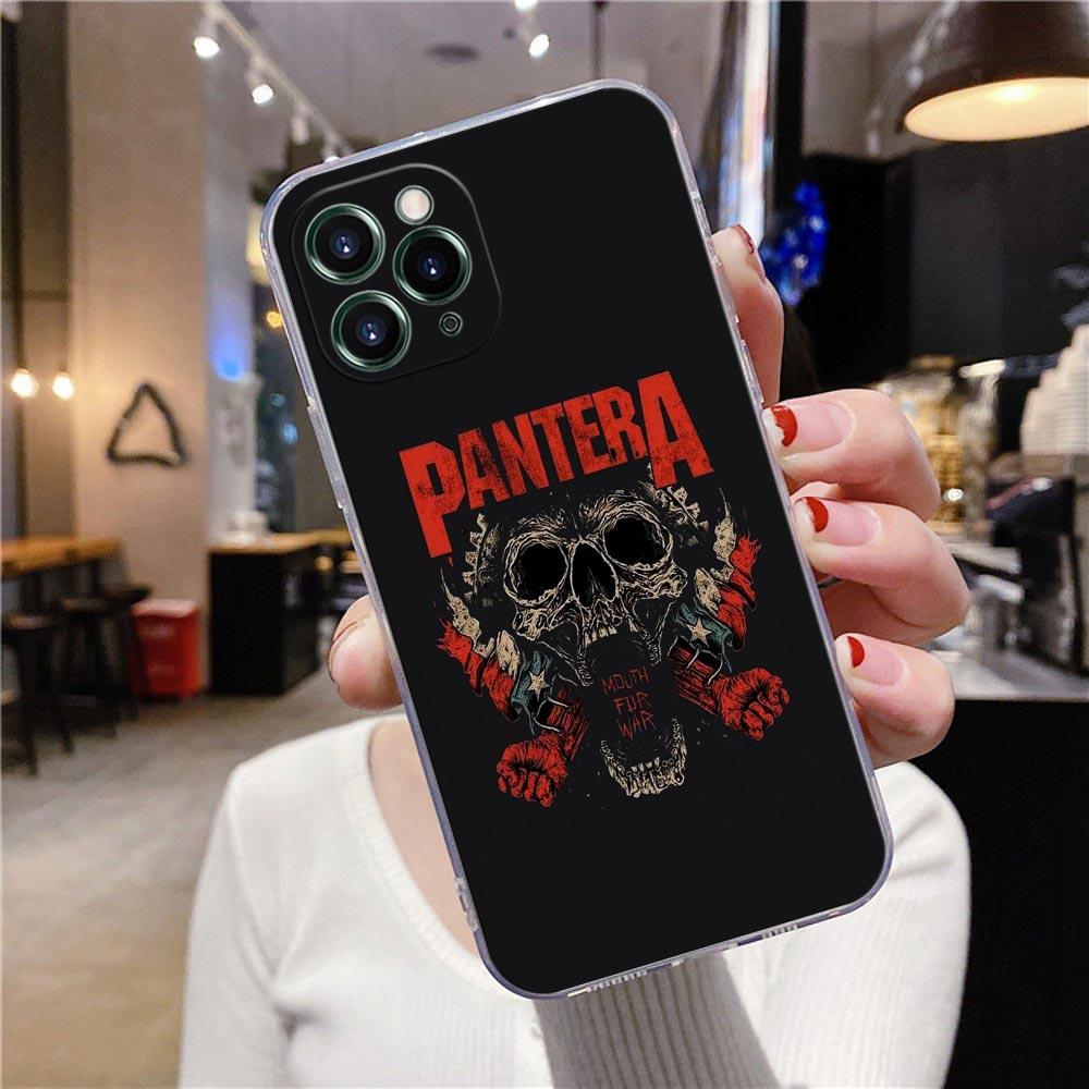 Clear Case For iPhone 16 15 14 13 12 11 Pro Max Mini Xs XR 8 Plus Dimebag Pantera Rock Band Darrell Cover For iphone 16 Pro Case