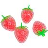 Spongy Strawberry Kids Toy Fidget Squeeze Toys Strawberry Bead Ball Squeeze Toys Stress Ball Toy