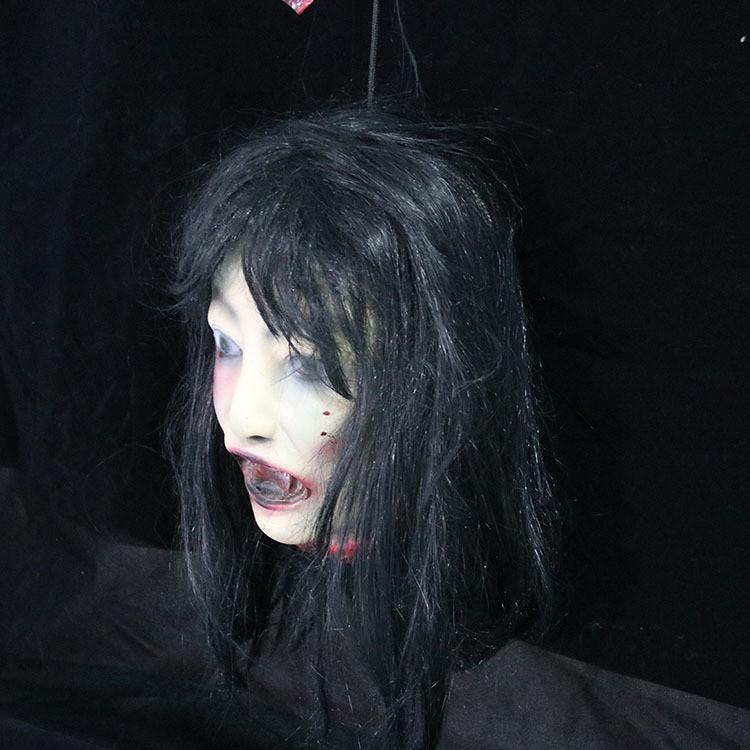 Ghost Head Horror Prop With Latex Construction For Haunted Attraction Themed Parties