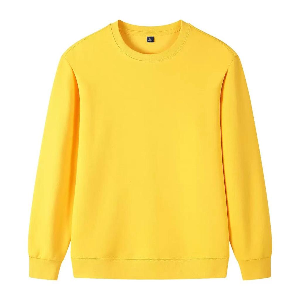 Long-Sleeve Round Neck 320g Pure Cotton Logo Hoodie