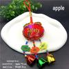 Chinese Style Snake Year Embroidered Scented Wind Chime Pendant for Home or Car