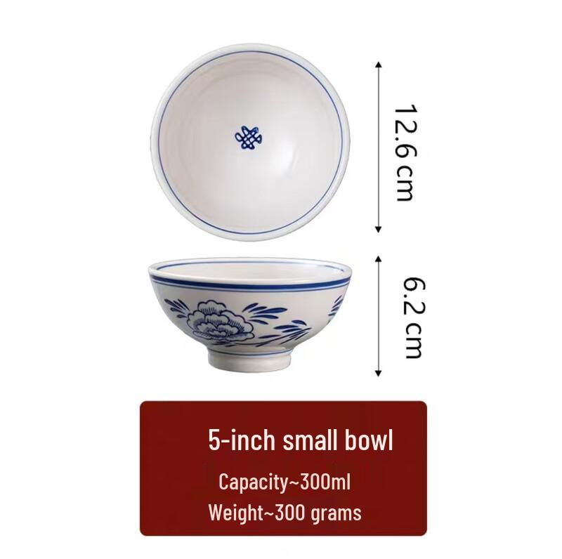 Sweet Elegant Lotus Ceramic Noodle Bowl