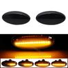 2-teilige LED-Seitenblinker-Repeater-Blinker-Blinker-Lampe für Mazda 2 3 5 6 GG GY MPS BT-50 MPV geräucherte klare dynamische Lichter
