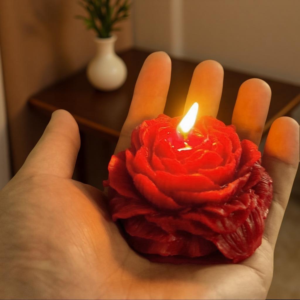 48° Rose Smell Cryogenic Candle Yilan Mild Wax Solution Soybean Wax Joyful Candles for Romantic Gift
