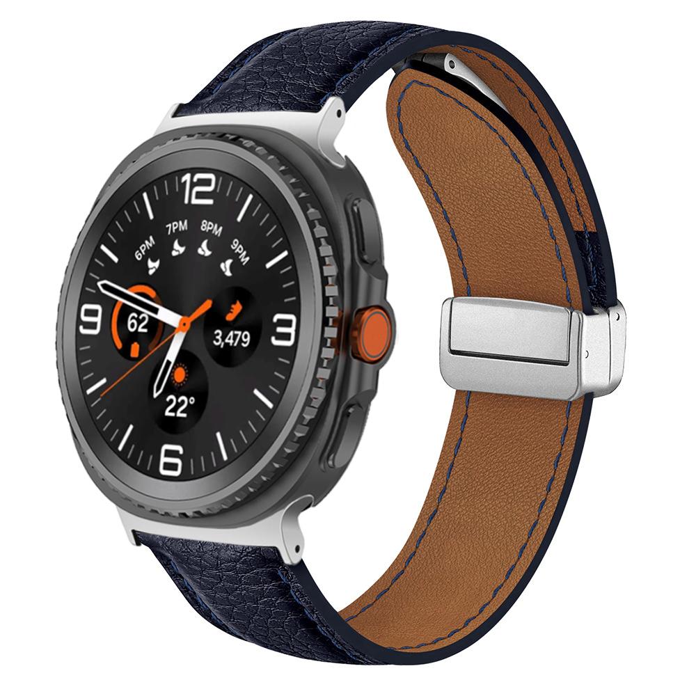 Leather for Samsung Galaxy Watch 8 44mm 40mm 8 Classic 46mm Band Smartwatch Accessory for Galaxy Ultra 47mm 2025 Magnetic Strap
