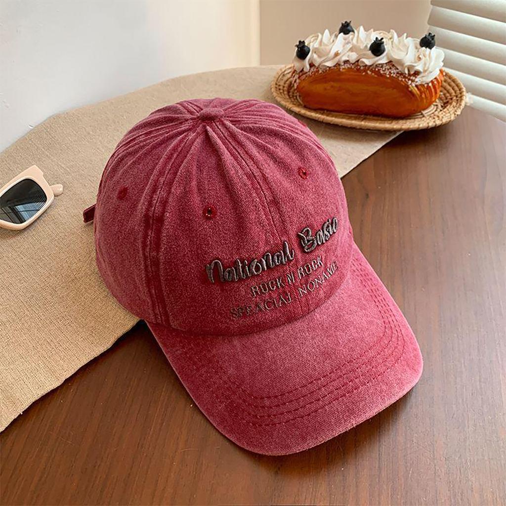 Cappellino da Baseball Vintage Ricamato con Lettere per Donna Uomo Cotone Morbido Lavato Protezione Solare Cappellini con Visiera Cappellini da Visiera Sportivi Outdoor Casual