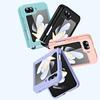 For Samsung Galaxy Z Flip6 5G/Z Flip5 5G Hard PC Phone Case Retractable Strap Hinge Protection Phone Cover
