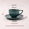 OLOEY Vintage Kiln Glazed Ceramic Coffee Cup Set