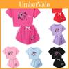 Kpop Demon Hunters Print Kinder Pyjamaset met Korte Mouwen en Korte Broek Gemaakt van Katoen voor Kinderen en Tieners
