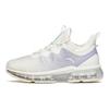 Anta Comfortable Shock Absorbing Non-Slip Durable Low-Top Running Shoes Women sneaker White Purple 922135518-3