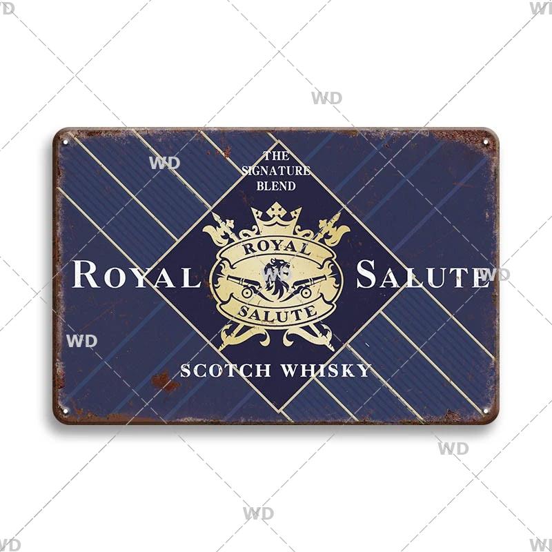 Whisky Marke Metallschild Blechschild Dekorative Plakette Metall Vintage Metall Posterplatte Irland Bar Kneipe Club Männerhöhle Wanddekor
