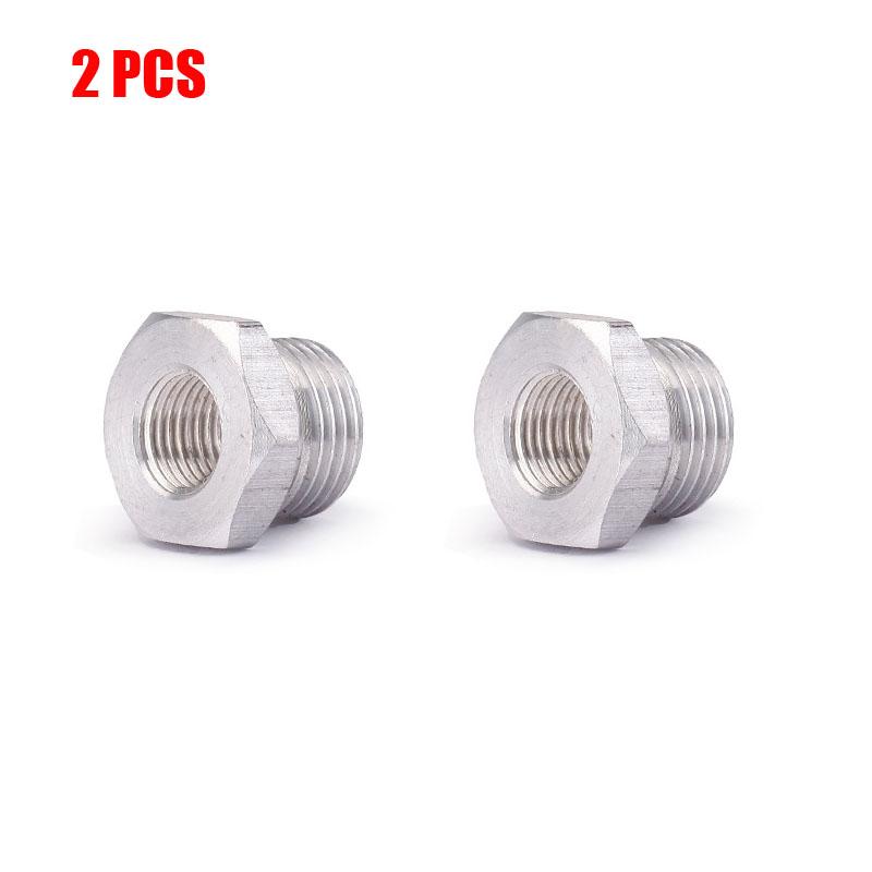 18mm - 12mm Universal Motorcycle Exhaust Link Pipe M18 Turn M12 Sensor Adapter Screw Moto Sensor Screws for Z400 Z650 S1000RR