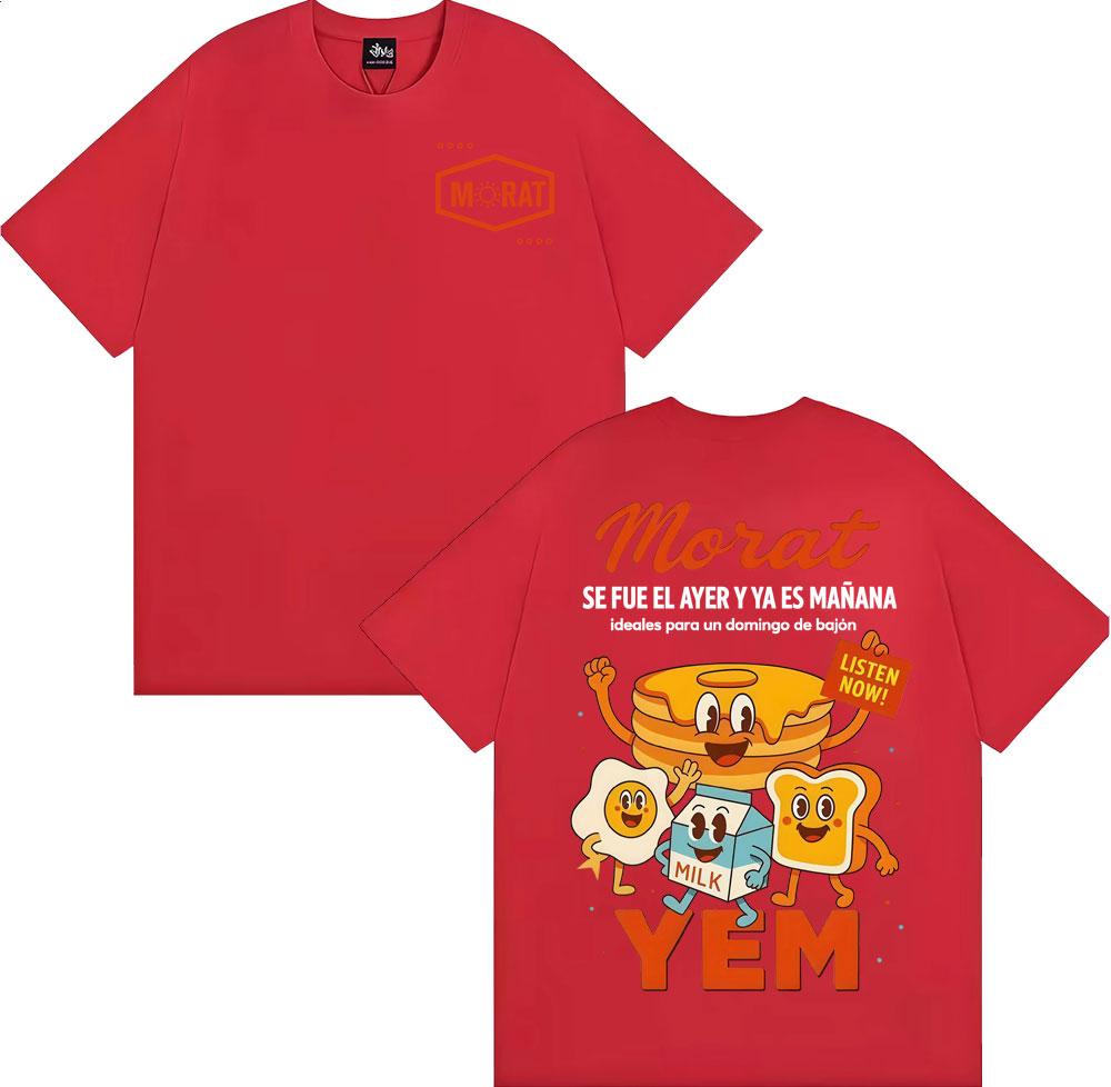 Morat Se Fue El Ayer Y Ya Es Manana Cartoon T Shirts Men Women Clothing Cotton Short Sleeve Tshirt Fashion Cute Vintage T Shirt S