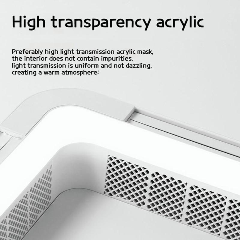 Intelligent Dimming Lighting Fan Household Energy Saving Bladeless Ceiling Fan Light 6 Speed Frequency Conversion Fan Lamp