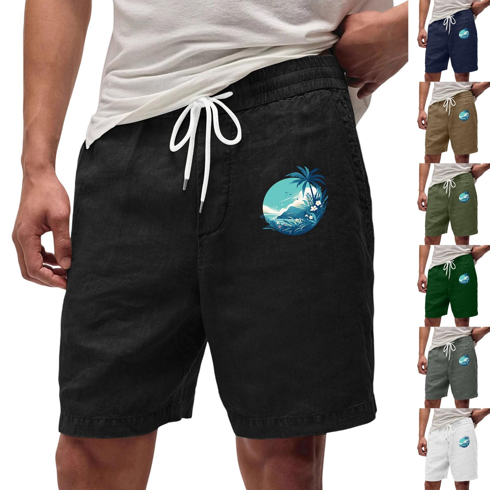 

Мужские летние большие повседневные свободные спортивные брюки пляжные шорты L