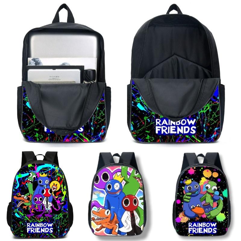 Colorful Roblox Rainbow Friends School Backpack With Breathable Nylon Material