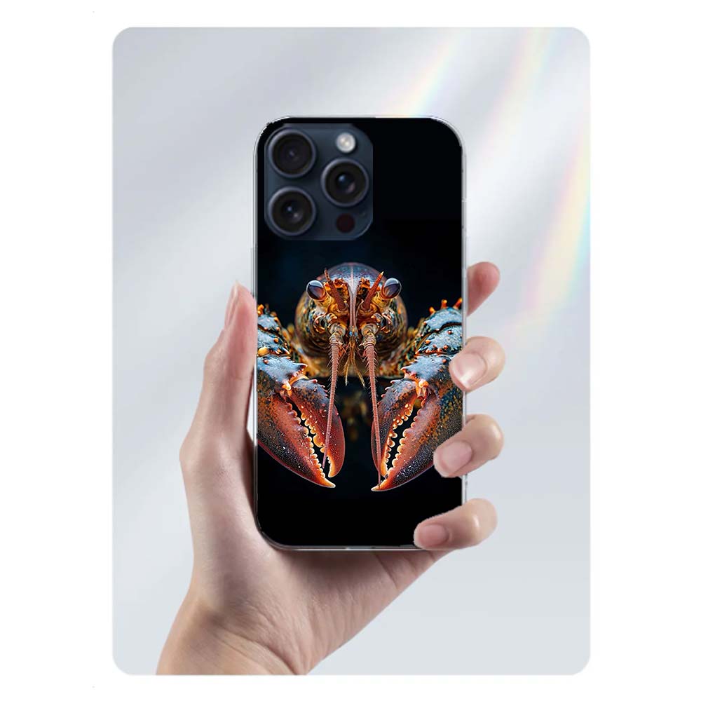

Live Lobster Clear Phone Case For Iphone 17 Air 16 Pro Max 15 Pro 14 Plus 17E 16E 11 13 12 Mini Cover Cases Fundas Cell TPU Capa iPhone 12 (12 Pro)