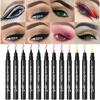 12 Colors Eyeliner Kit Makeup Waterproof Quick-Drying Pen Cosmetic Set, 1 Piece