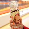 Capybara Cartoon 400Ml Portable Large-Capacity Water Bottle Sport Fitness Straw Cups Student Plastic Water Cups