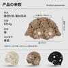 Fashion Sweet Flower Hollow Bag Hat Women's Spring and Autumn Handwoven Crochet Flower Headscarf Hat Vacation Retro Knitted Hat