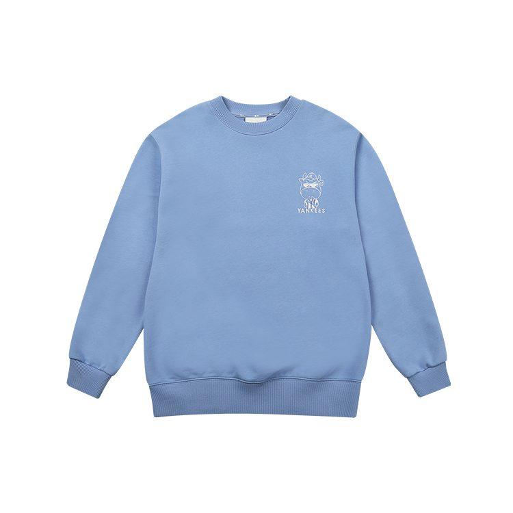 MLB Sweatshirts Unisex Blue Crew Neck Moderate Regular 31MTC3111-50S